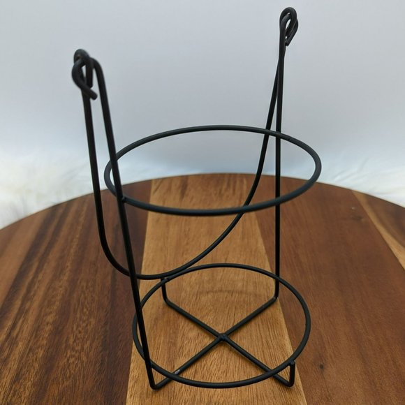 Rae Dunn Black Glass Om Hanging Jar Lantern Holder Candle Wire Light Home Decor - Picture 7 of 12